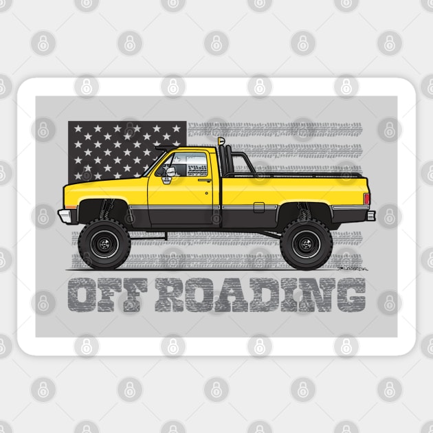 Yellow Off Roading truck Sticker by JRCustoms44